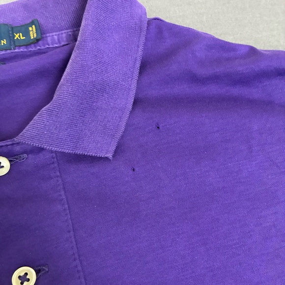 Polo Ralph Lauren Men’s Purple Pima Soft Touch Short Sleeve Polo Shirt Size XL - Picture 5 of 8